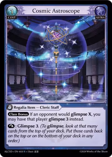 Cosmic Astroscope (033), Alchemical Revolution Starter Decks — Grand Archive card price