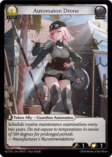 Automaton Drone (038), Alchemical Revolution Starter Decks — Grand Archive card price