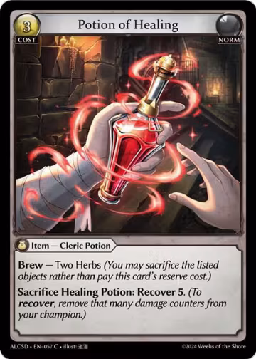 Potion of Healing (057), Alchemical Revolution Starter Decks — Grand Archive card price