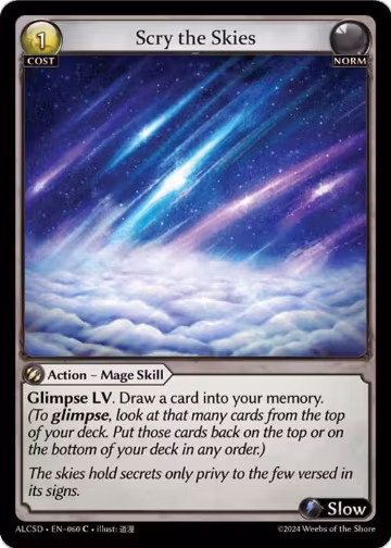 Scry the Skies (060), Alchemical Revolution Starter Decks — Grand Archive card price