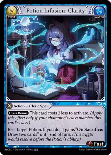 Potion Infusion: Clarity (080), Alchemical Revolution Starter Decks — Grand Archive card price
