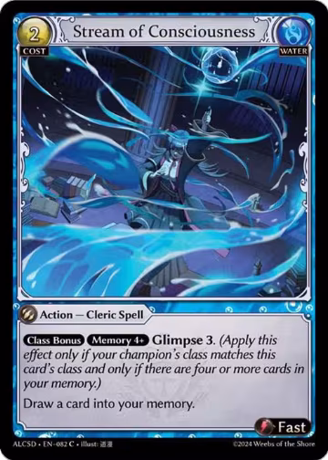 Stream of Consciousness (082), Alchemical Revolution Starter Decks — Grand Archive card price