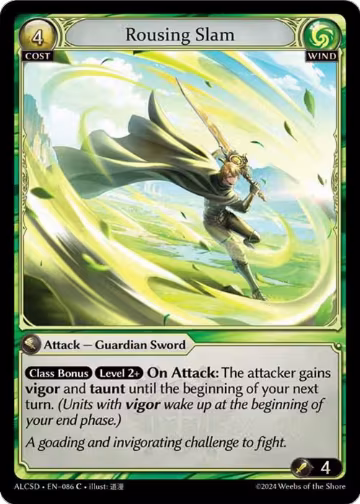 Rousing Slam (086), Alchemical Revolution Starter Decks — Grand Archive card price