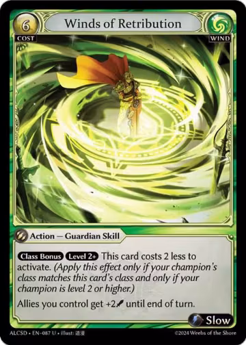 Winds of Retribution (087), Alchemical Revolution Starter Decks — Grand Archive card price
