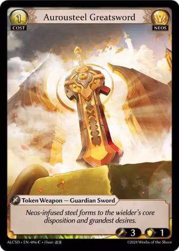 Aurousteel Greatsword (096), Alchemical Revolution Starter Decks — Grand Archive card price