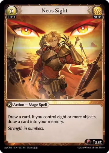 Neos Sight (097), Alchemical Revolution Starter Decks — Grand Archive card price