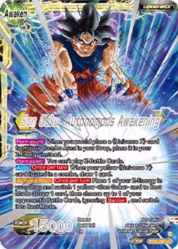 SSB Son Goku // Son Goku, Autonomous Awakening (2023 Championship Finals) (BT23-099), Tournament Promotion Cards — DB Super card price