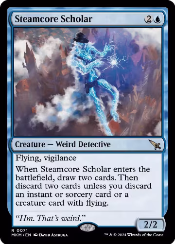 Steamcore Scholar (71), Murders at Karlov Manor — Magic card price