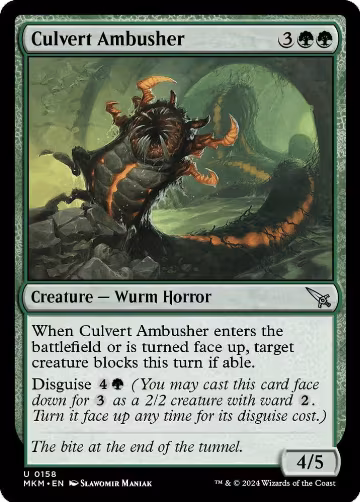 Culvert Ambusher (158), Murders at Karlov Manor — Magic card price