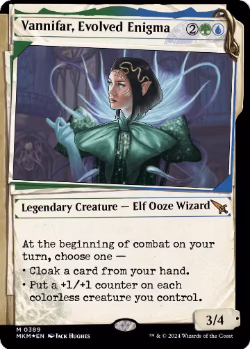 Vannifar, Evolved Enigma (Showcase) (Invisible Ink) (389), Murders at Karlov Manor — Magic card price
