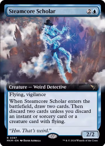 Steamcore Scholar (Extended Art) (397), Murders at Karlov Manor — Magic card price