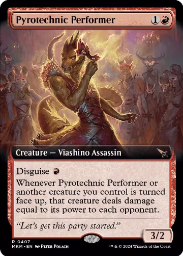 Pyrotechnic Performer (Extended Art) (407), Murders at Karlov Manor — Magic card price