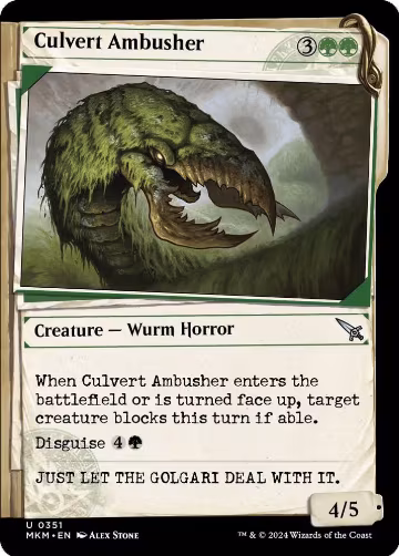 Culvert Ambusher (Showcase) (351), Murders at Karlov Manor — Magic card price