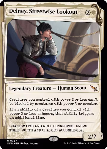 Delney, Streetwise Lookout (Showcase) (337), Murders at Karlov Manor — Magic card price