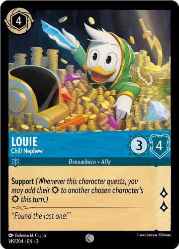 Louie - Chill Nephew (149/204), Into the Inklands — Lorcana card price