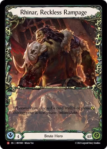 Rhinar, Reckless Rampage (HVY003), Heavy Hitters — Flesh & Blood card price