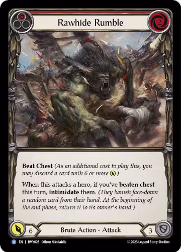 Rawhide Rumble (Red) (HVY023), Heavy Hitters — Flesh & Blood card price