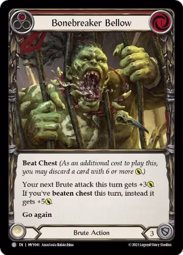 Bonebreaker Bellow (Red) (HVY041), Heavy Hitters — Flesh & Blood card price