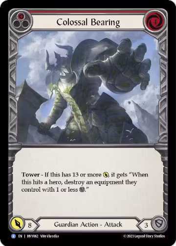 Colossal Bearing (HVY062), Heavy Hitters — Flesh & Blood card price