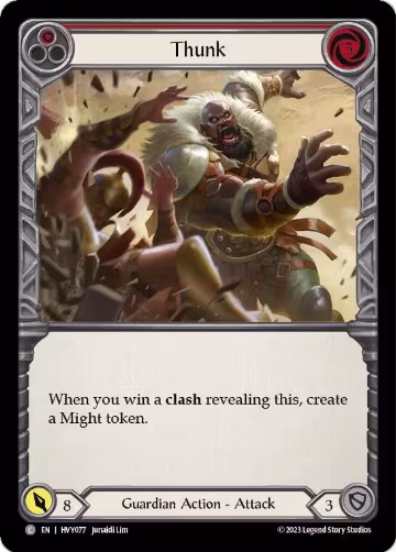 Thunk (Red) (HVY077), Heavy Hitters — Flesh & Blood card price