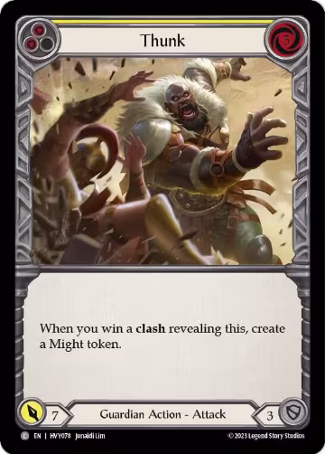 Thunk (Yellow) (HVY078), Heavy Hitters — Flesh & Blood card price