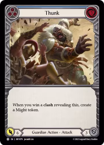 Thunk (Blue) (HVY079), Heavy Hitters — Flesh & Blood card price