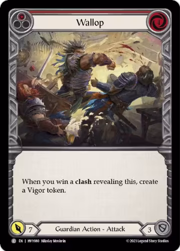 Wallop (Red) (HVY080), Heavy Hitters — Flesh & Blood card price