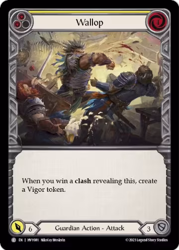 Wallop (Yellow) (HVY081), Heavy Hitters — Flesh & Blood card price