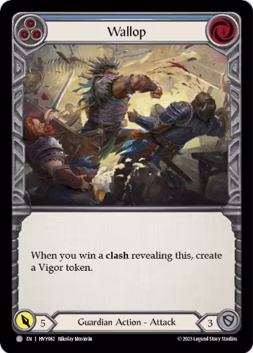 Wallop (Blue) (HVY082), Heavy Hitters — Flesh & Blood card price