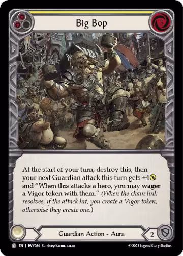 Big Bop (Yellow) (HVY084), Heavy Hitters — Flesh & Blood card price