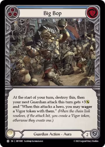 Big Bop (Blue) (HVY085), Heavy Hitters — Flesh & Blood card price