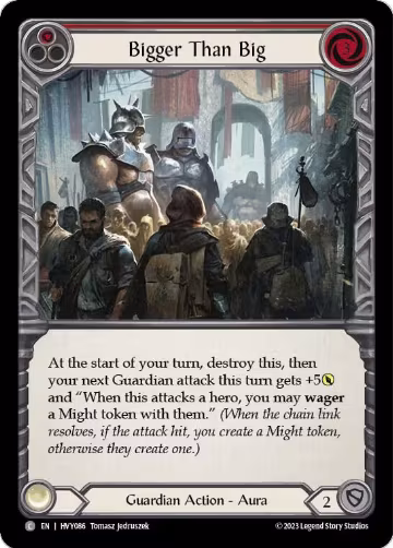 Bigger Than Big (Red) (HVY086), Heavy Hitters — Flesh & Blood card price