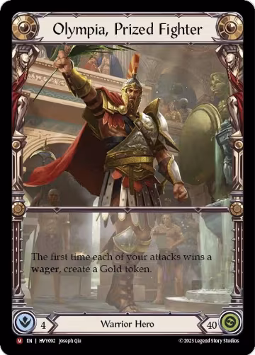 Olympia, Prized Fighter (HVY092), Heavy Hitters — Flesh & Blood card price