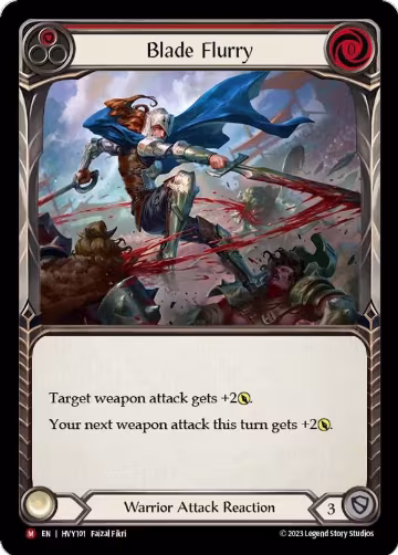 Blade Flurry (HVY101), Heavy Hitters — Flesh & Blood card price