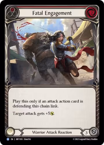 Fatal Engagement (Red) (HVY109), Heavy Hitters — Flesh & Blood card price