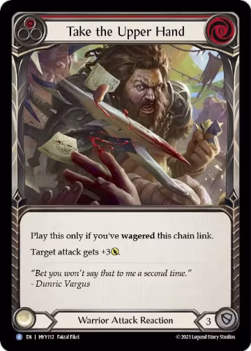 Take the Upper Hand (Red) (HVY112), Heavy Hitters — Flesh & Blood card price