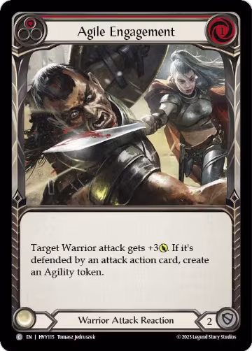 Agile Engagement (Red) (HVY115), Heavy Hitters — Flesh & Blood card price