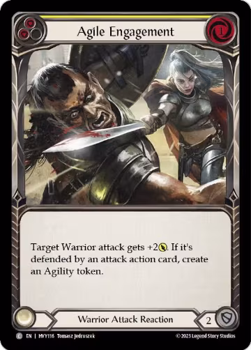 Agile Engagement (Yellow) (HVY116), Heavy Hitters — Flesh & Blood card price