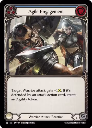 Agile Engagement (Blue) (HVY117), Heavy Hitters — Flesh & Blood card price