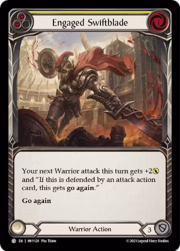 Engaged Swiftblade (Yellow) (HVY128), Heavy Hitters — Flesh & Blood card price