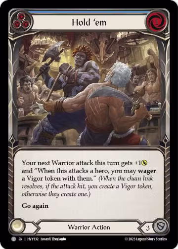 Hold 'em (Blue) (HVY132), Heavy Hitters — Flesh & Blood card price
