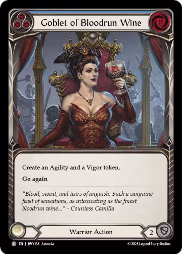 Goblet of Bloodrun Wine (HVY133), Heavy Hitters — Flesh & Blood card price