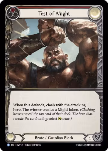 Test of Might (HVY141), Heavy Hitters — Flesh & Blood card price
