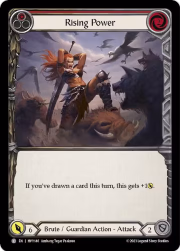 Rising Power (Red) (HVY146), Heavy Hitters — Flesh & Blood card price