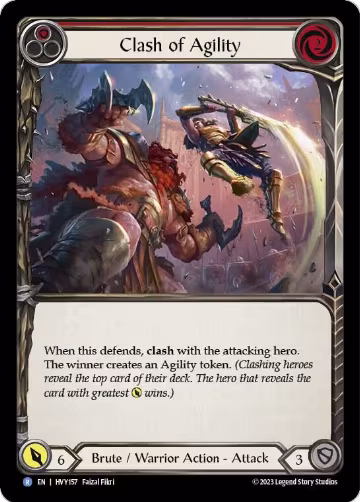 Clash of Agility (Red) (HVY157), Heavy Hitters — Flesh & Blood card price