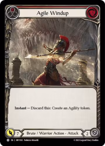 Agile Windup (Red) (HVY163), Heavy Hitters — Flesh & Blood card price