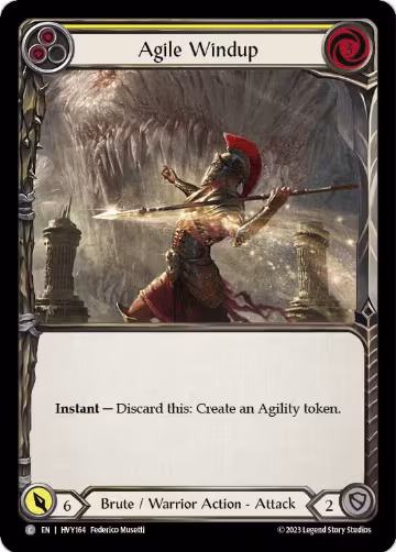Agile Windup (Yellow) (HVY164), Heavy Hitters — Flesh & Blood card price