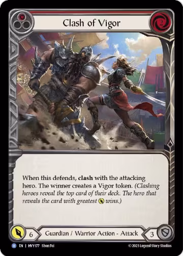 Clash of Vigor (Red) (HVY177), Heavy Hitters — Flesh & Blood card price