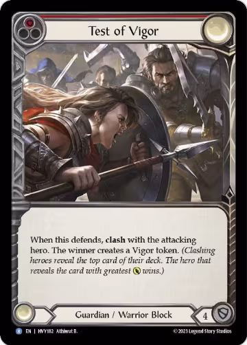 Test of Vigor (HVY182), Heavy Hitters — Flesh & Blood card price