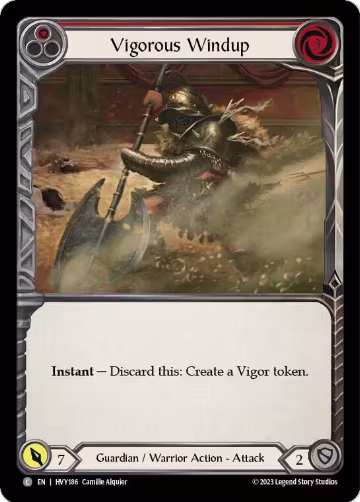 Vigorous Windup (Red) (HVY186), Heavy Hitters — Flesh & Blood card price